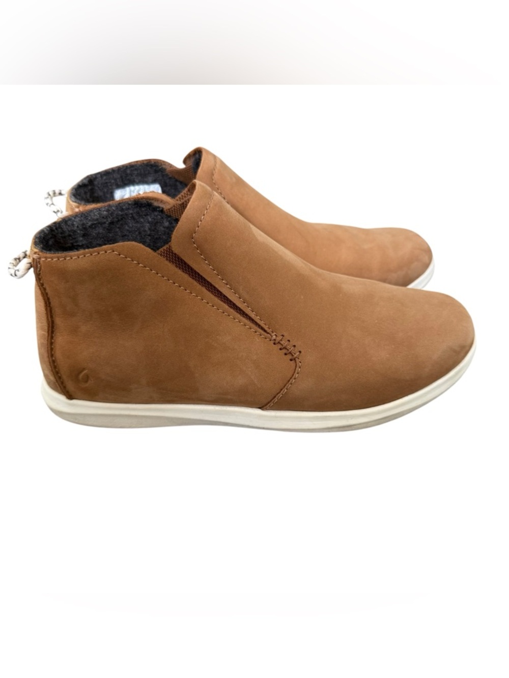OluKai Hawai’iloa Hope Manu Waterproof Leather  Boots 6.5 Women’s Tan Brown
